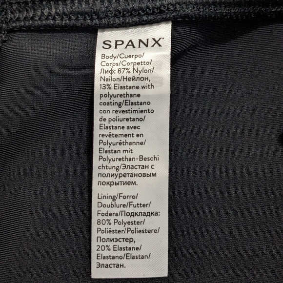 SPANX Black Faux Leather Petite Leggings - Picture 6 of 9